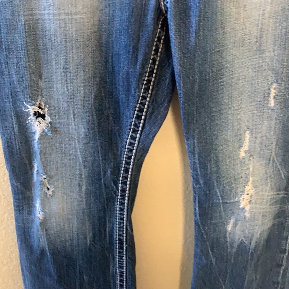 Express Distress Bootcut Jeans - Picture 4 of 8